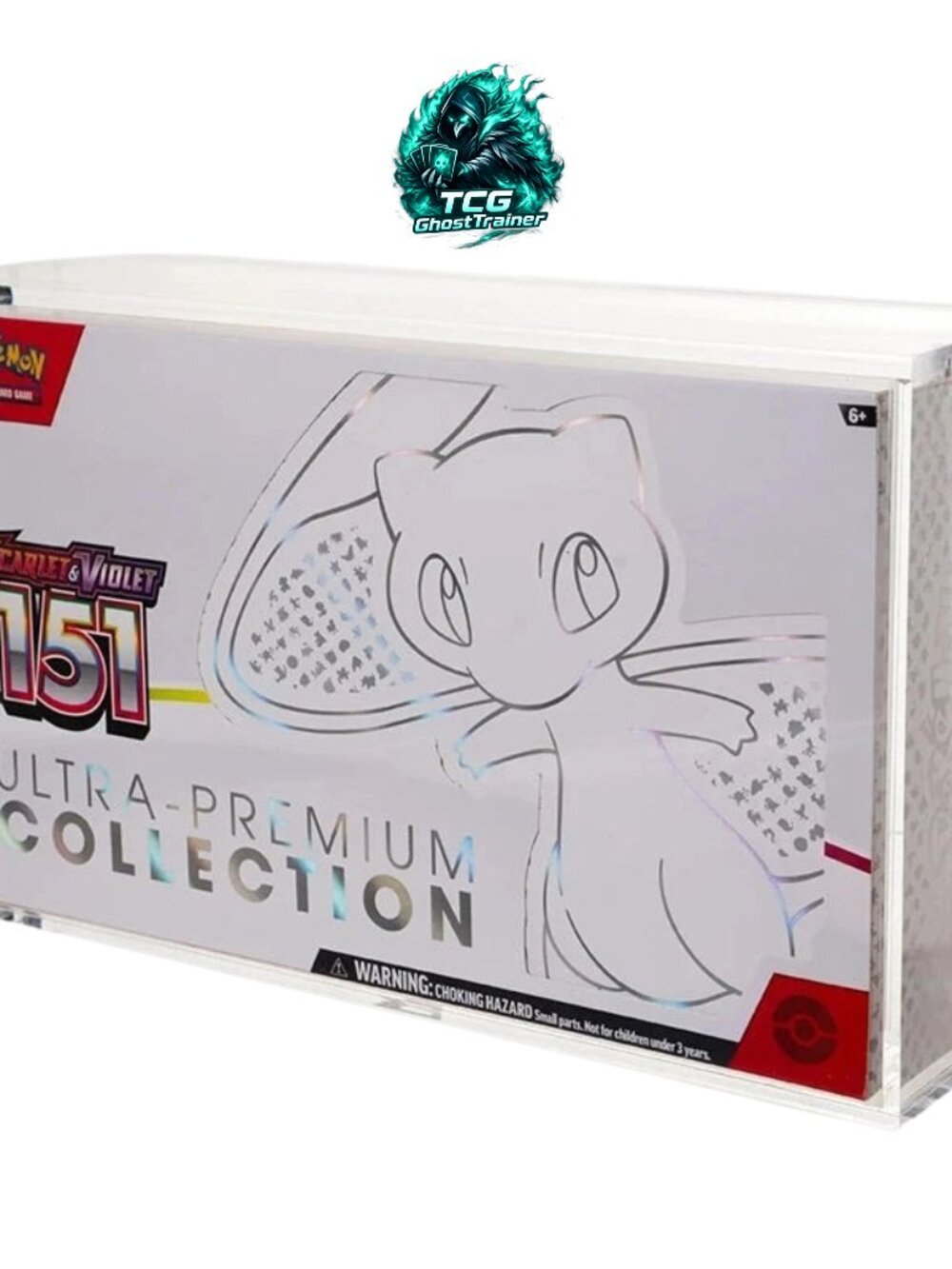 Acrylic Display Case for Pokemon 151 Ultra Premium Collection Box UPC UV PROTECT